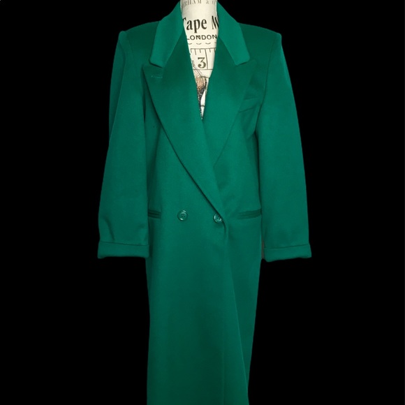 Ashley Scott Jackets & Blazers - Vintage Ashley Scott 100% Wool Green Coat